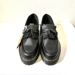 Dr. Martens Black Fringe Loafers